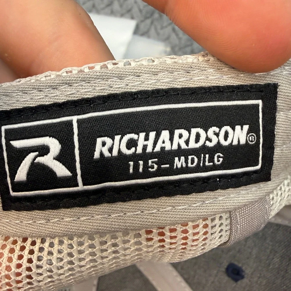 Richardson 115 Harrell Where Love Lives On Trucker Hat Navy White Snapback Cap
